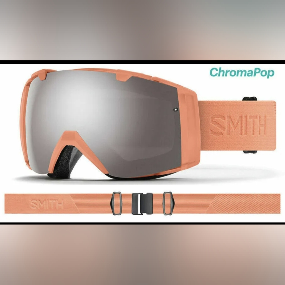Smith I/O Goggle - Salmon Flood ChromaPop Sun Platinum Mirror + Storm Rose